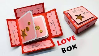 Love Box Card  Love Greeting Cards Latest Design Handmade  I Love You Card Ideas 2020  72 [upl. by Tibbetts]