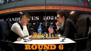 Nepomniatchtchi Ian vs Fabiano Caruana●FIDE CANDIDATES 2024●RD 6 nepomniachtchi fabianocaruana [upl. by Vilberg]