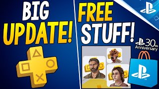 HUGE New PS Plus Update Live Now and Get FREE PSN Stuff [upl. by Aelber]