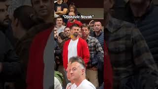 Novak Đoković na meču Zvezde i Albe novakdjokovic [upl. by Pradeep]