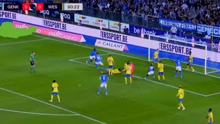 KRC Genk vs KVC Westerlo 10 Nikolas Sattlberger score late goal to earn win for Genk Match recap [upl. by Martelle636]