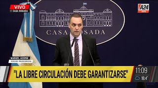 📢 Conferencia del Vocero Presidencial quotLa libre circulación debe garantizarsequot [upl. by Einneb47]