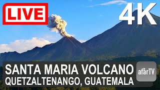 🔴 Live Now 247 Santa Maria Santiaguito Volcano in 4K Ultra HD [upl. by Panter]