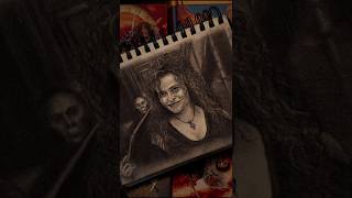 Bellatrix Lestrange Drawing💀🪄 bellatrix harrypotter harrypotterdrawing harrypotterfanart [upl. by Derzon]