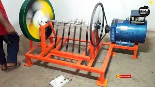 How To Make Flywheel Free Energy Spring Machaine Generator 15kv Alternator 220v Free Energy [upl. by Eisac]