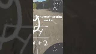 How counter steering works motorcycle countersteering [upl. by Ylen]