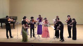 BSmetana  Vltava arranged for 4 violas by Mamiko Kobayakawa [upl. by Nahtanoj]