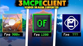 Top 3 Best Optifine For Minecraft PE 120  Best Lag Fix Optifine For MCPE  Best Client MCPE [upl. by Marutani]