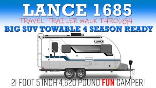 LANCE 2465 TRAVEL TRAILER WALK THROUGH 4 Season Ready 30 Foot Couples Camper Lance2465 Camping [upl. by Salomi492]