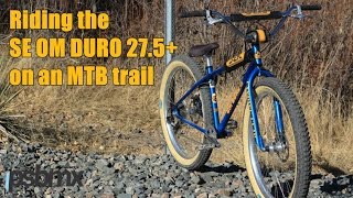 Riding the SE Bikes OM Duro 275quot BMX on an MTB Trail Chutes Colorado [upl. by Attevaj751]