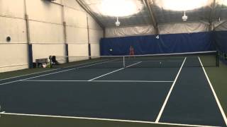 Michael Dozortsev Tennis Cross Court Backhand [upl. by Dana]