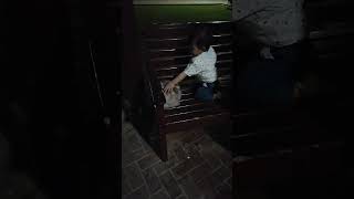 Baby ne cat ko kaise noch liya 🐈shortfeed cute cat pleasesubscribemychannel [upl. by Riggs67]