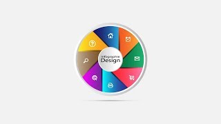 Tutorial Illustrator  Conception graphique circulaire dans Adobe Illustrator cc  Graphic Design [upl. by Georgetta157]