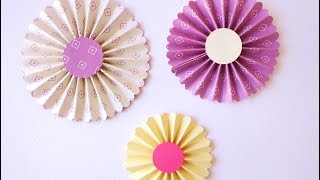 Come fare le Coccarde di carta  DIY Rosette [upl. by Nohsauq]