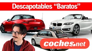 Descapotables quotBaratosquot o al menos asequibles  Review en español  cochesnet [upl. by Tien664]