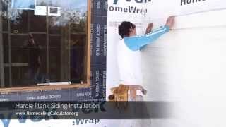 HARDIE PLANK Siding Installation [upl. by Bonneau]