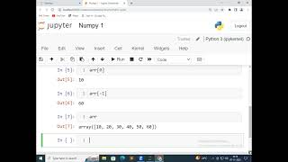 PART 1 VARIOUS OPERATIONS ON NUMPY ARRAY IN HINDI [upl. by Rocky]