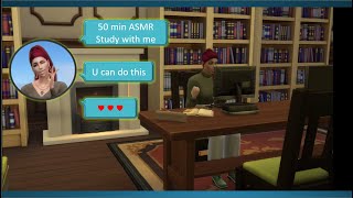 ASMR  Study with Me  50min Keyboard typing Library Chores [upl. by Barbi306]