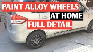 How to paint old alloy wheels  painting alloy wheels yourself  alloy wheels [upl. by Louisette]