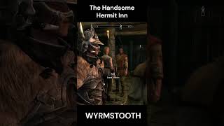 The Handsome Hermit wyrmstooth bar drinking skyrimmodded skyrim gaming shortgaming videogame [upl. by Nyledam808]