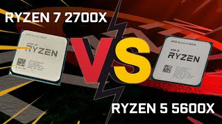 RYZEN 7 2700X VS RYZEN 5 5600X WORTH THE UPGRADE PART 1 [upl. by Dhar]