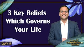 3 Key Beliefs Which Governs Your Life  Day 5  Magic Of Thinking Rich Season 2  CoachBSR [upl. by Toma]