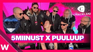 🇪🇪 5MIINUST x PUULUUP Estonia Interview  London Eurovision Party 2024 [upl. by Naie449]