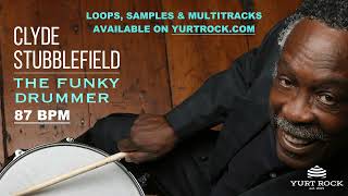 Clyde Stubblefield James Brown Drum Playalong  Funky Drum Loop  87bpm [upl. by Vinna3]