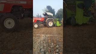 Jagatjit Super Seeder ke Sath Swaraj 963 FE 🚜 swarajtractor tractor seeder machine [upl. by Atiram]