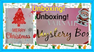 Christmas  Mystery Box  Bag  Unboxing  Varnail  PR [upl. by Aehsan]