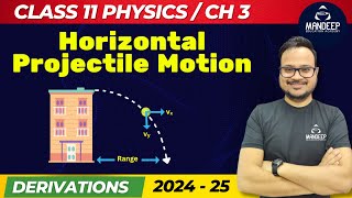 Horizontal Projectile Motion Derivations  Class 11 Physics Important Topics  2024 25 [upl. by Kele463]