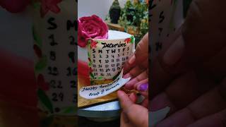 Calendar cake design 🧑‍🍳 cake cakedecorating birthdaycake trending [upl. by Esemaj803]