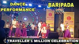 LABA HANSDA ମୁଁ TRAVELLER 1 MILLION CELEBRATION DANCE PERFORMANCE IN BARIPADA EVENT  FILMON SOREN [upl. by Maureen]