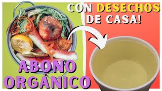 Como hacer ABONO ORGANICO CASERO 🌱MUY Fácil y ECONOMICO [upl. by Idna]