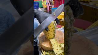 Giant Pineapple fruit Tender amp Juicy Pineapple fruit cutting in Bangkok [upl. by Asiluy513]