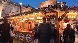 London Christmas 2023 ✨ Walking Trafalgar Square Hamleys Toy Store Regent Street Angels [upl. by Venice]