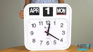 Calendar Wall Clock Review [upl. by Aysa938]