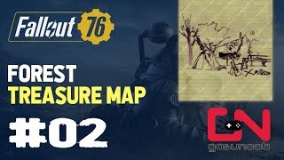 Fallout 76  Forest Treasure Map 02 Location [upl. by Hacissej]