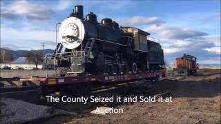 Steam Engine Loaded on Flat Car to get shipped to Ohio [upl. by Coughlin690]