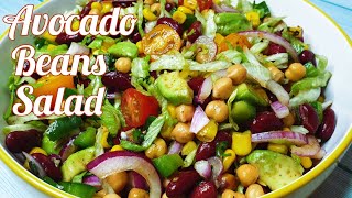 Avocado Bean Salad  Best Avocado Salad  by Marahs Cuisine [upl. by Urata]