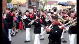 2009 04 13 BELGIUM LEMBEEK ST VEROONPROCESSIE PAASSOLDATEN INTOCHT CONGO PART 3 [upl. by Eanahs595]