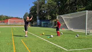 Goalkeeper trainingwith Elliot U13▪︎ IF Vasalund [upl. by Ahsial116]