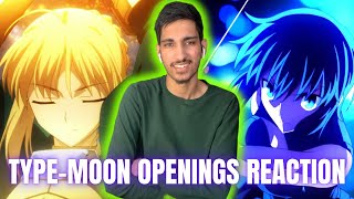 SO MANY BADASS CHARACTERS  TYPEMOON OPENINGS REACTION Fate Tsukihime Canaan etc [upl. by Caria]