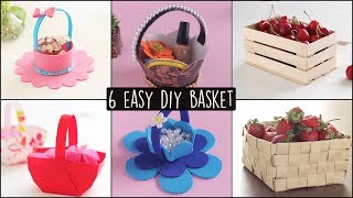 6 Easy DIY Baskets  Basket Making [upl. by Aix]