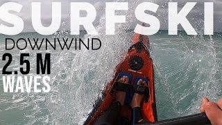 EXTREME SURFSKI DOWNWIND IN 25M WAVES [upl. by Maurita]