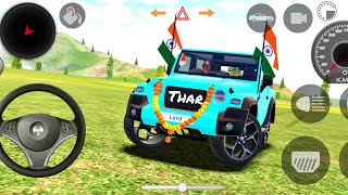 Dollar Song Modified 😈 Mahindra Blue Thar  Indian Car Simulator 3D  Car Game 3D modified thar [upl. by Samara29]