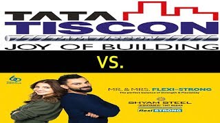 Tata Tiscon SD VS Shyam Steel 500D  Which TMT bar is better for House Construction [upl. by Gnoht]