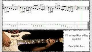 Impellitteri  17th century chicken picking cover  lesson  Otto Reina [upl. by Rellim]