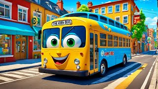 Wheels on the Bus  Nursery Rhymes  Kids Songs  Fun and Learning [upl. by Notkcorb152]