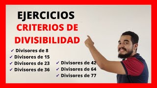 7 ejemplos👉 APLICACIÓN DE CRITERIOS DE DIVISIBILIDAD👈 [upl. by Artined649]